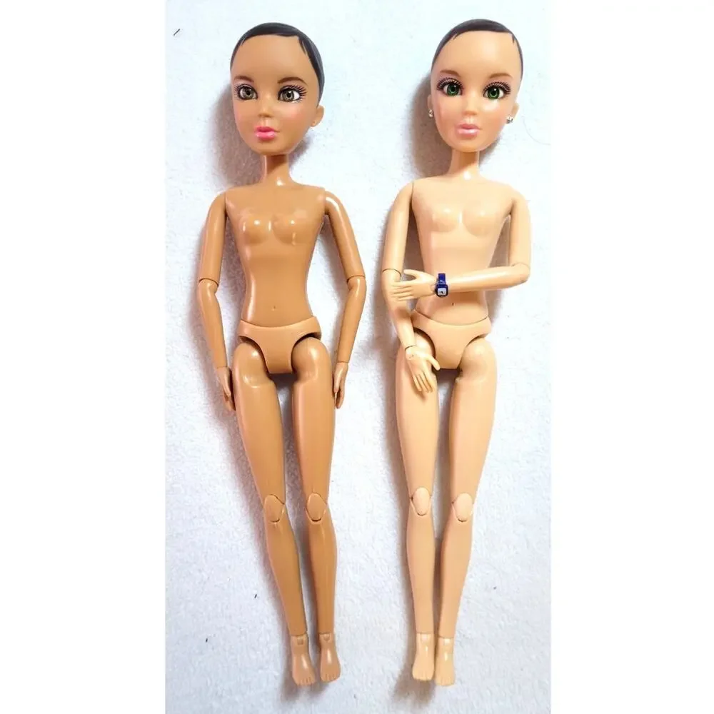 Vtg 2009 Spin Master Liv Dolls Sophie Alexis Lot Bald Nude Wave 1 Articulated
